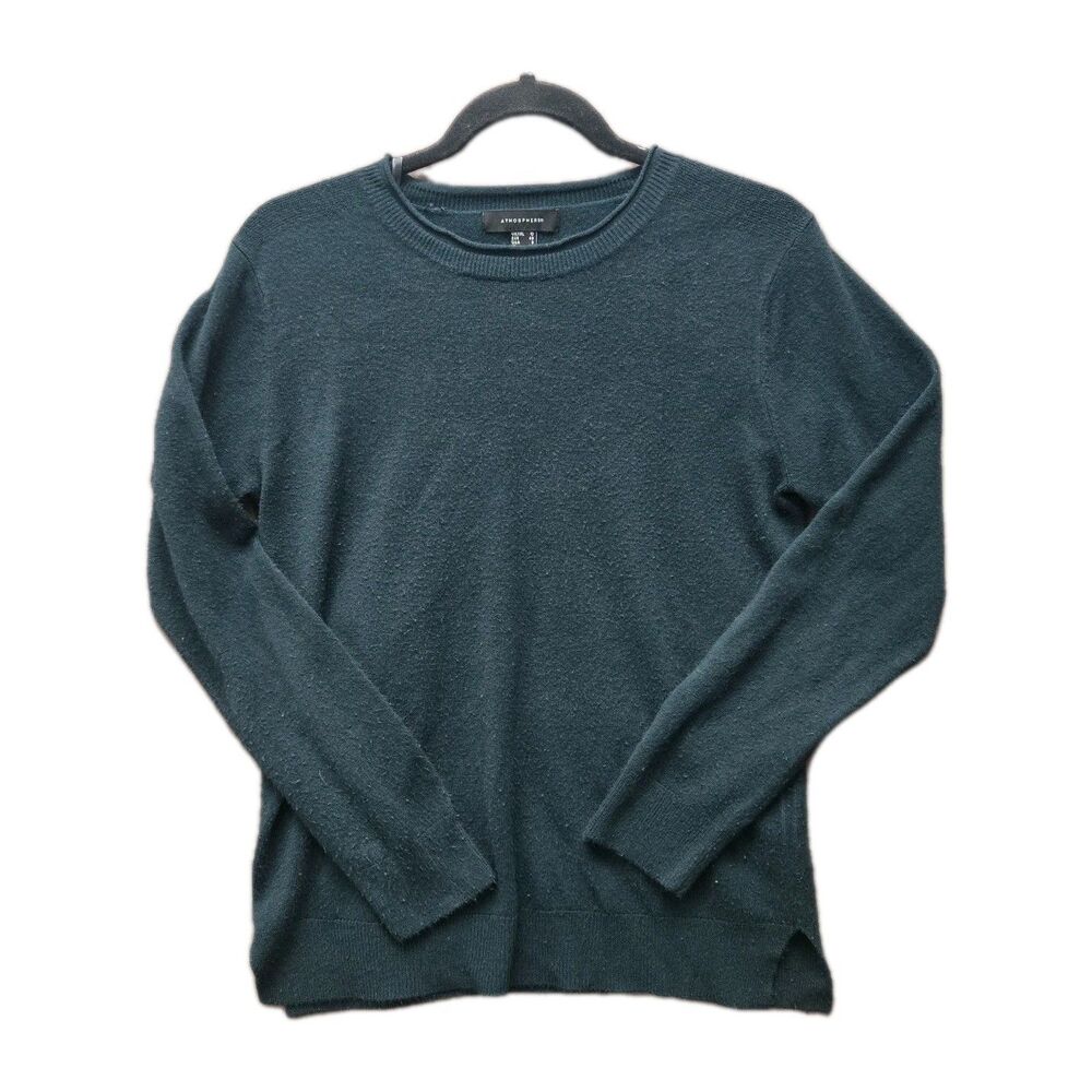 Atmosphere Green Sweater Womens Size 8 Acrylic Long Sleeve
